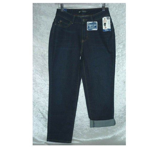 Lee Women's Denim Capri Lola Modern Mid Rise Curvy Fit size 6 NEW - Picture 3 of 4